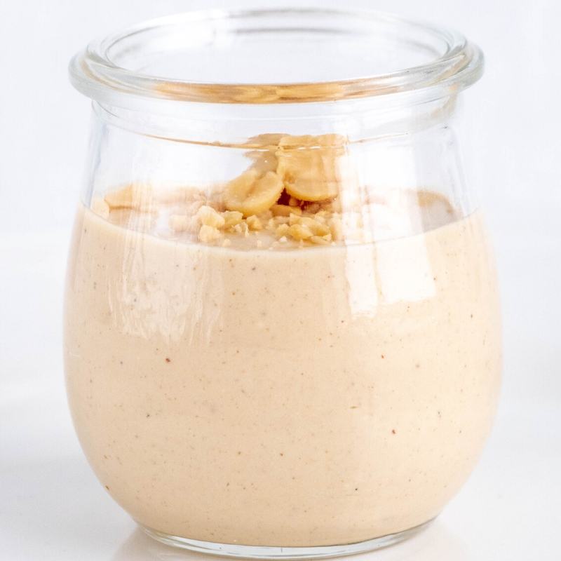 Einfaches Keto Low Carb Erdnussbutter Mousse ohne Zucker Mobile Featured Image