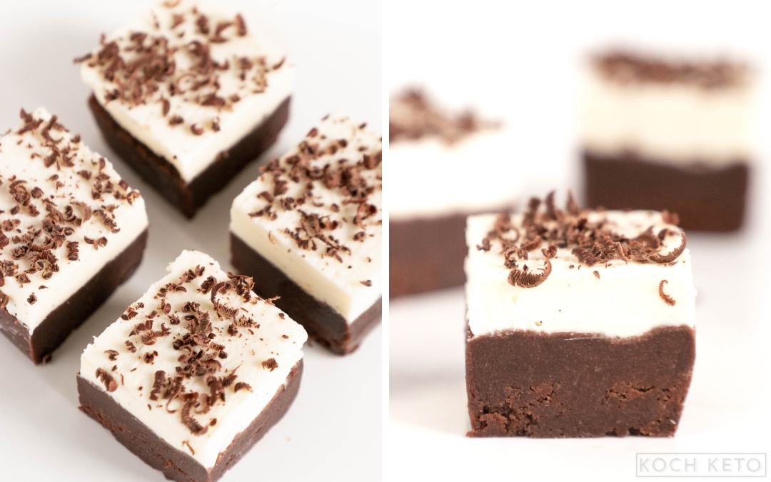 Einfache Low Carb Keto Brownie Cheesecake Pralinen ohne Zucker & ohne Mehl Desktop Featured Image