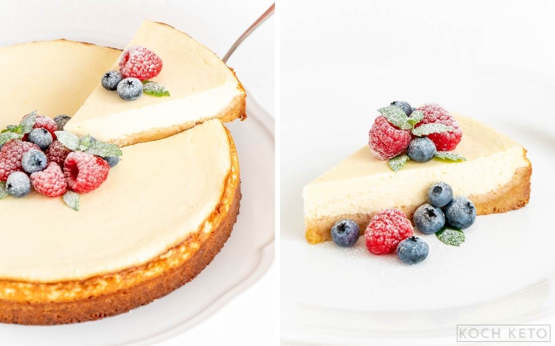 Keto Cheesecake Desktop Image Collage