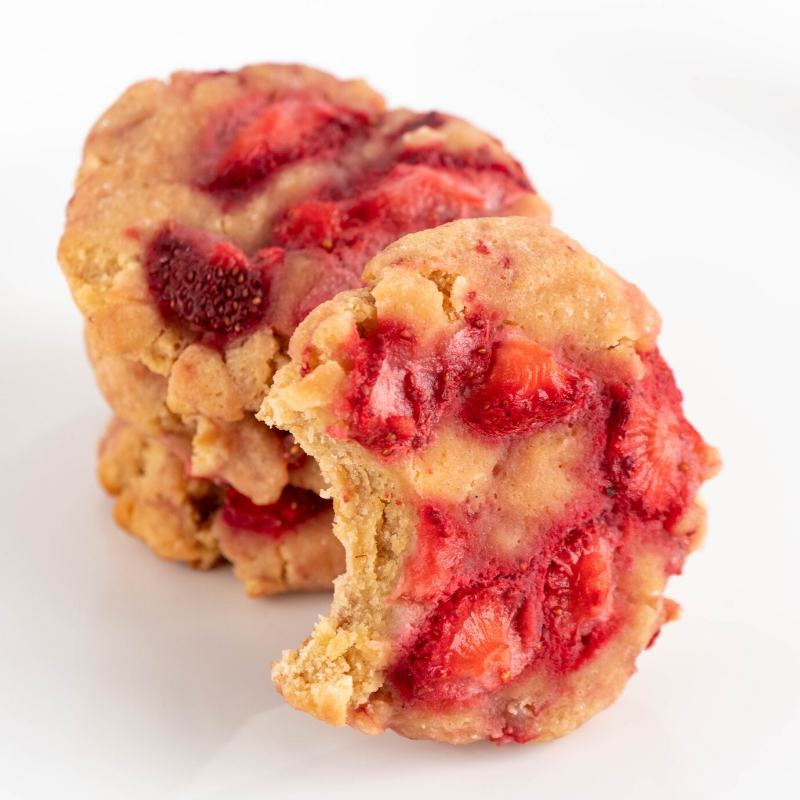 Saftige Low Carb Keto Erdbeer Kekse ohne Zucker & ohne Mehl Mobile Featured Image