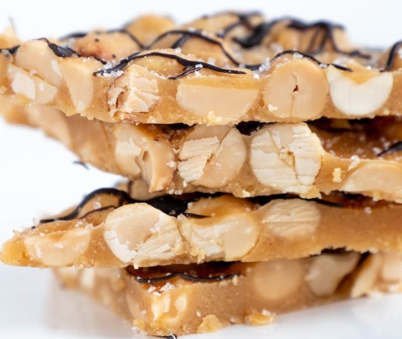 Keto Erdnuss Karamell Ecken