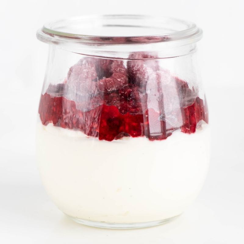Keto Himbeer Cheesecake Im Glas Mobile Featured Image