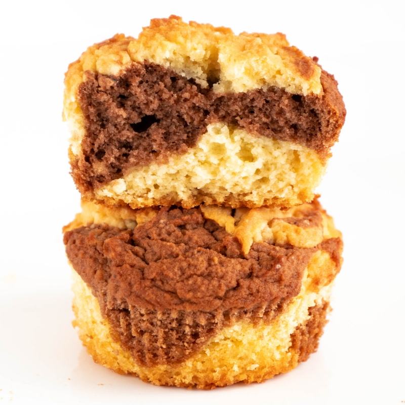 Zuckerfreie Low Carb Keto Marmor Muffins ohne Mehl & ohne Kohlenhydrate Mobile Featured Image