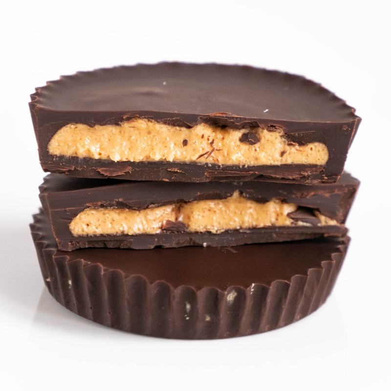 Einfache Low Carb Keto Peanut Butter Cups ohne Zucker Mobile Featured Image