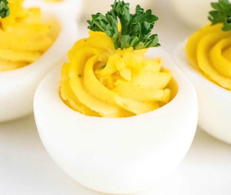 Gefüllte Keto Knoblauch-Eier