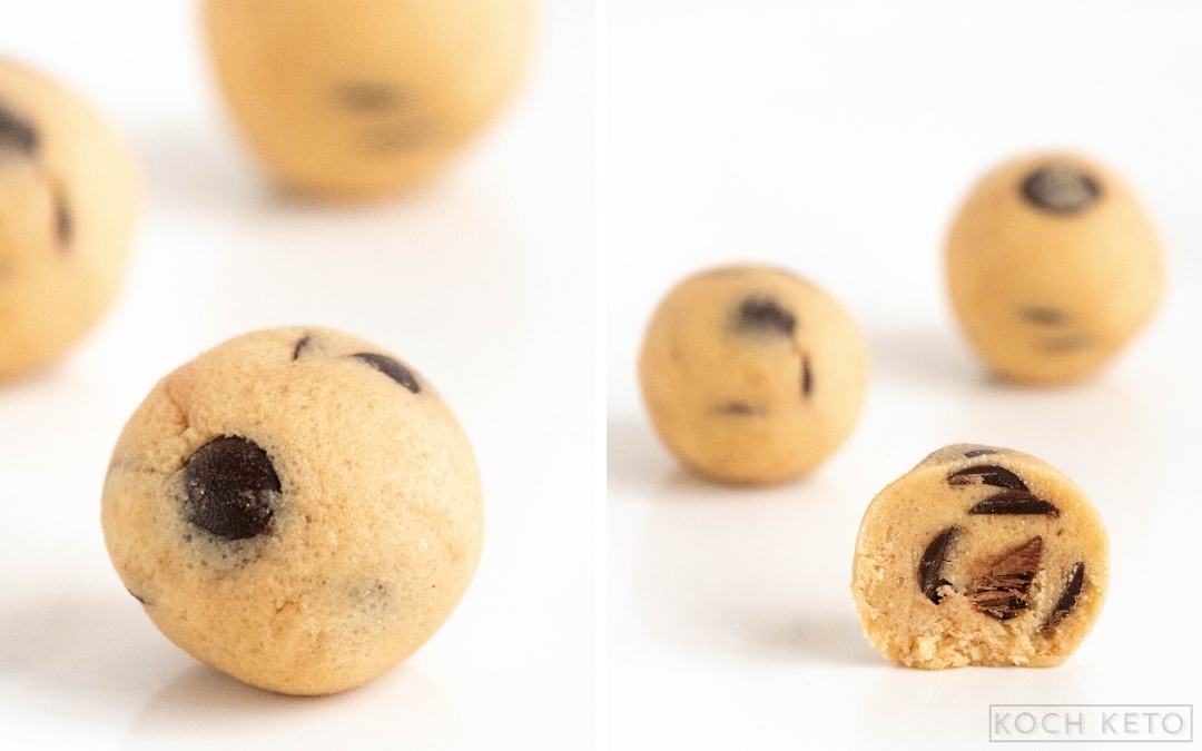 Keto Cookie Dough Fat Bombs Desktop Image Collage