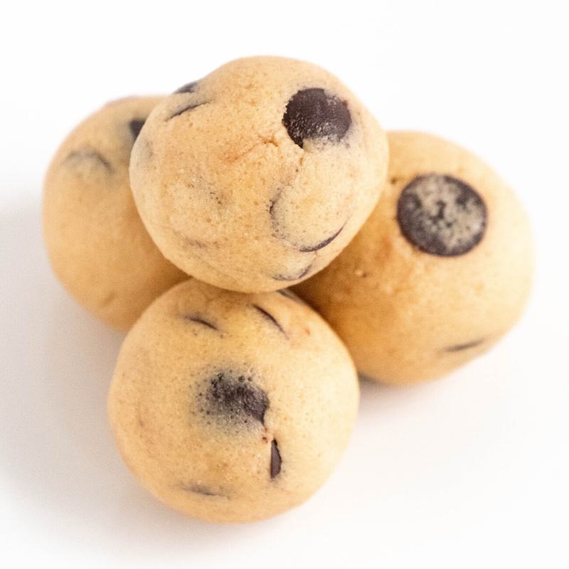 Einfache Low Carb Keto Cookie Dough Bällchen Fat Bombs ohne Zucker Mobile Featured Image