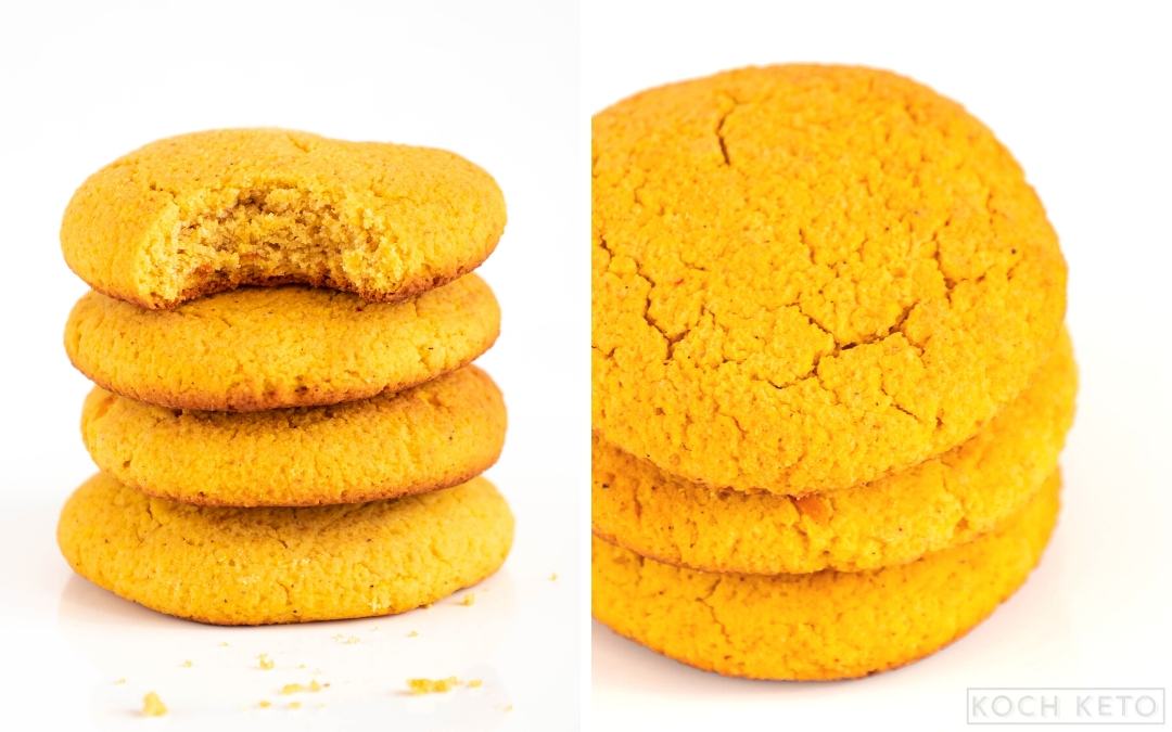 Einfache Low Carb Kürbis Kekse ohne Zucker - Cookies ohne Kohlenhydrate Desktop Featured Image