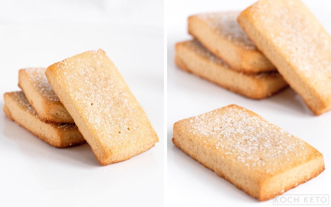 Low Carb Keto Mürbeteig (Shortbread) Kekse ohne Zucker und ohne Mehl Desktop Featured Image