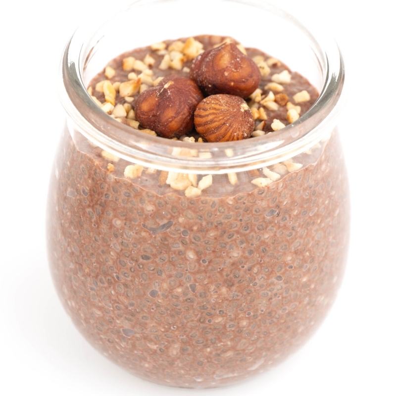 Gesunder Low Carb Keto Schoko Chia Pudding ohne Zucker Mobile Featured Image