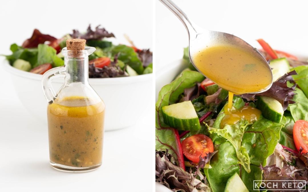Einfaches Apfelessig Salatdressing - low carb & ohne Zucker Desktop Featured Image