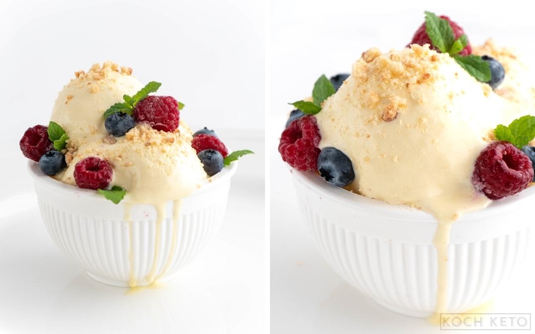 Cheesecake zum Löffeln: Low Carb Cheesecake Eis ohne Zucker Desktop Featured Image