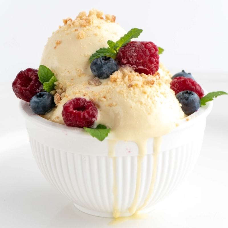 Keto Cheesecake Eis Mobile Featured Image