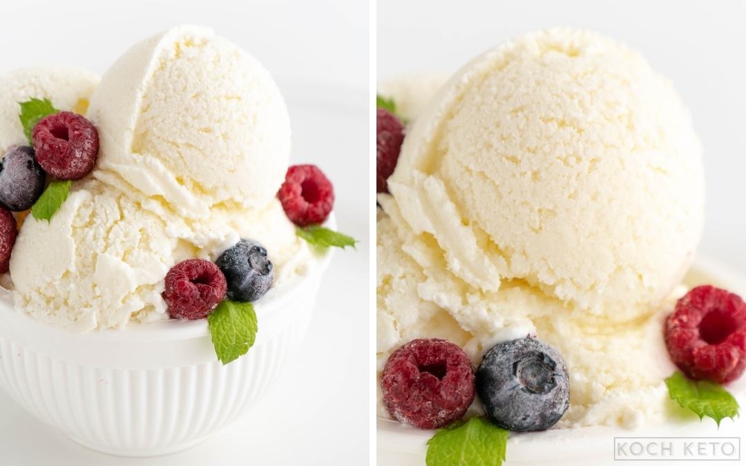 Keto Frozen Joghurt Eis Desktop Image Collage