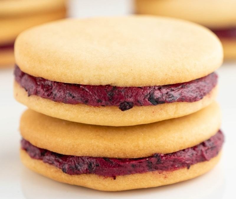 Keto Blaubeer Doppelkekse