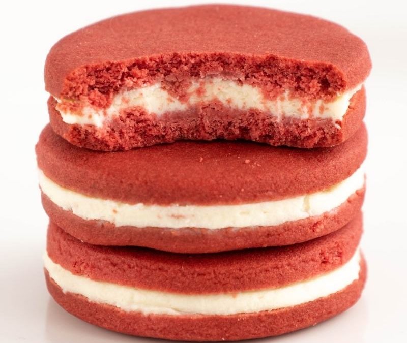 Keto Red Velvet Doppelkekse