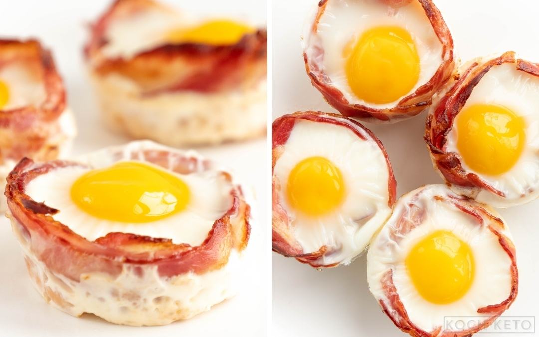 Gesunde Low Carb Bacon & Ei-Frühstücksmuffins aus der Muffinform Desktop Featured Image