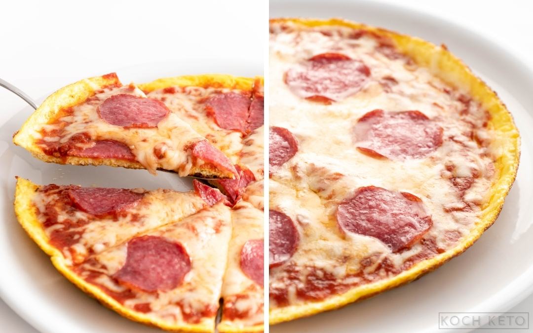 Keto Pizza Omelette Desktop Image Collage