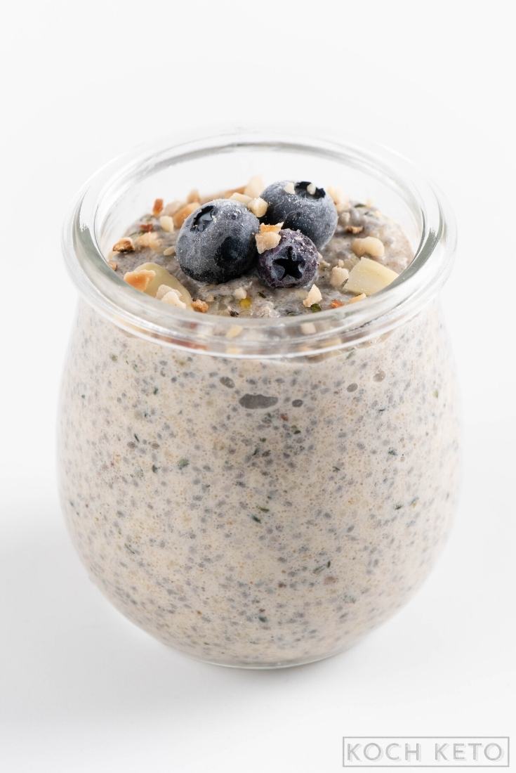 5-Minuten Low Carb Keto Overnight Oats ohne Kohlenhydrate Image #1