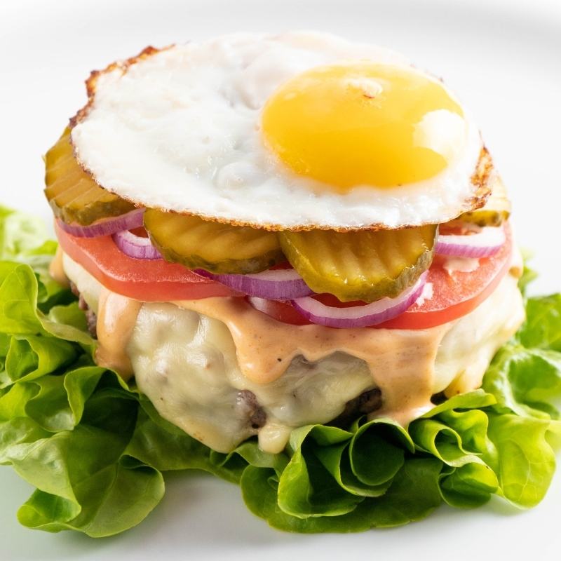 Gesunde Keto Burger ohne Brötchen und ohne Kohlenhydrate einfach selber machen Mobile Featured Image
