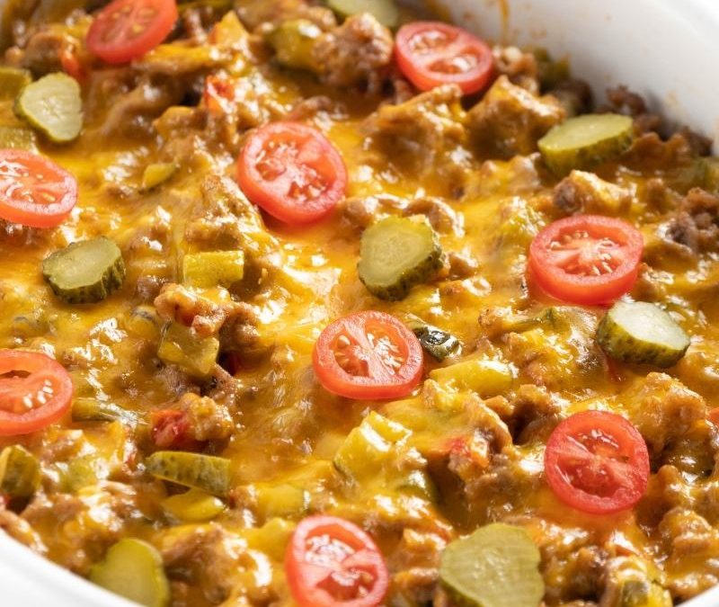 Keto Cheeseburger Auflauf