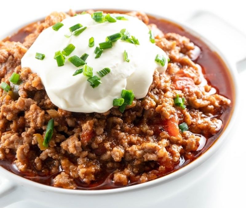 Keto Chili con Carne ohne Bohnen
