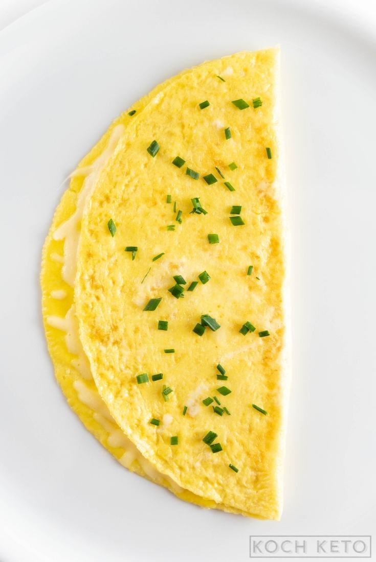 Super einfaches Keto & Low Carb Omelette mit Käse ohne Kohlenhydrate Image #1