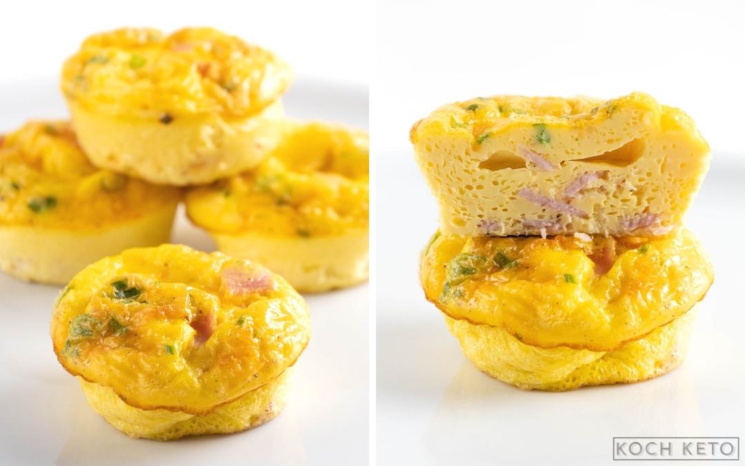 Super einfache Keto Schinken-Käse Eier-Muffins zum ketogenen Frühstück ohne Kohlenhydrate Desktop Image Collage