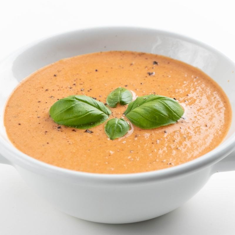 Super schnelle 15-Min Low Carb Tomatensuppe ohne Kohlenhydrate Mobile Featured Image