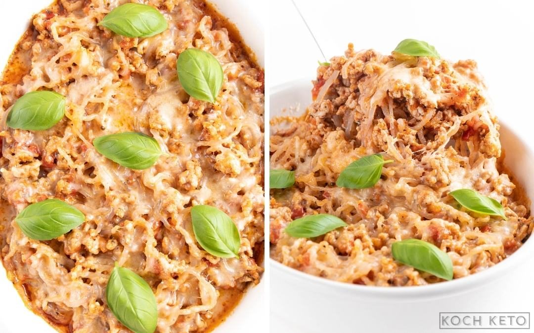 Super einfacher Low Carb Bolognese Auflauf | Koch Keto