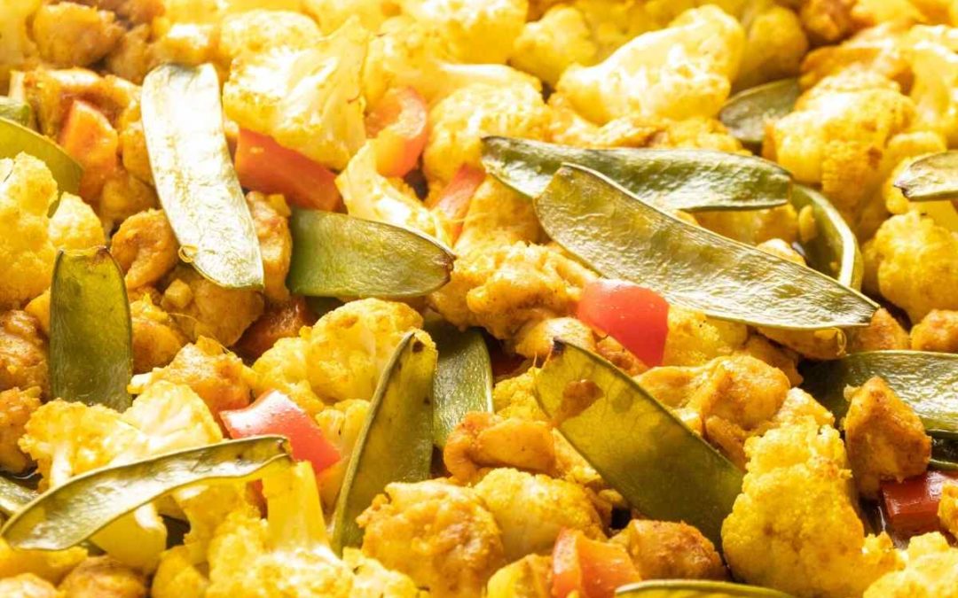 Keto Hähnchen-Curry vom Blech