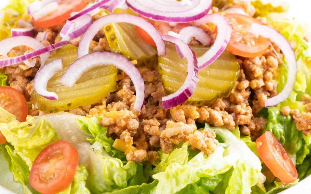 Keto Cheeseburger Salat