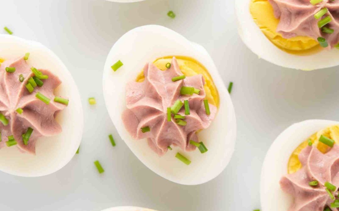 Gekochte Keto Eier mit Leberwurst