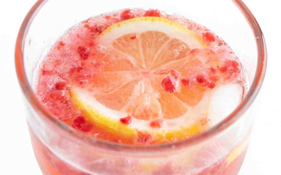 Keto Himbeer-Zitronen-Schorle