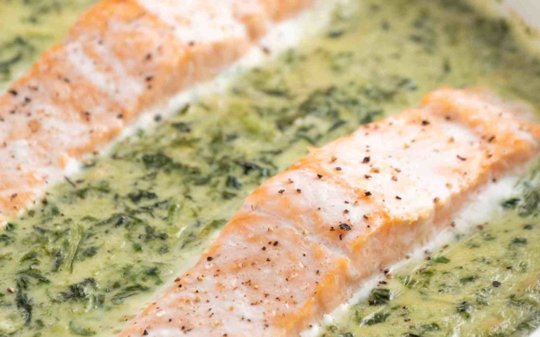 Keto Lachs-Spinat-Auflauf