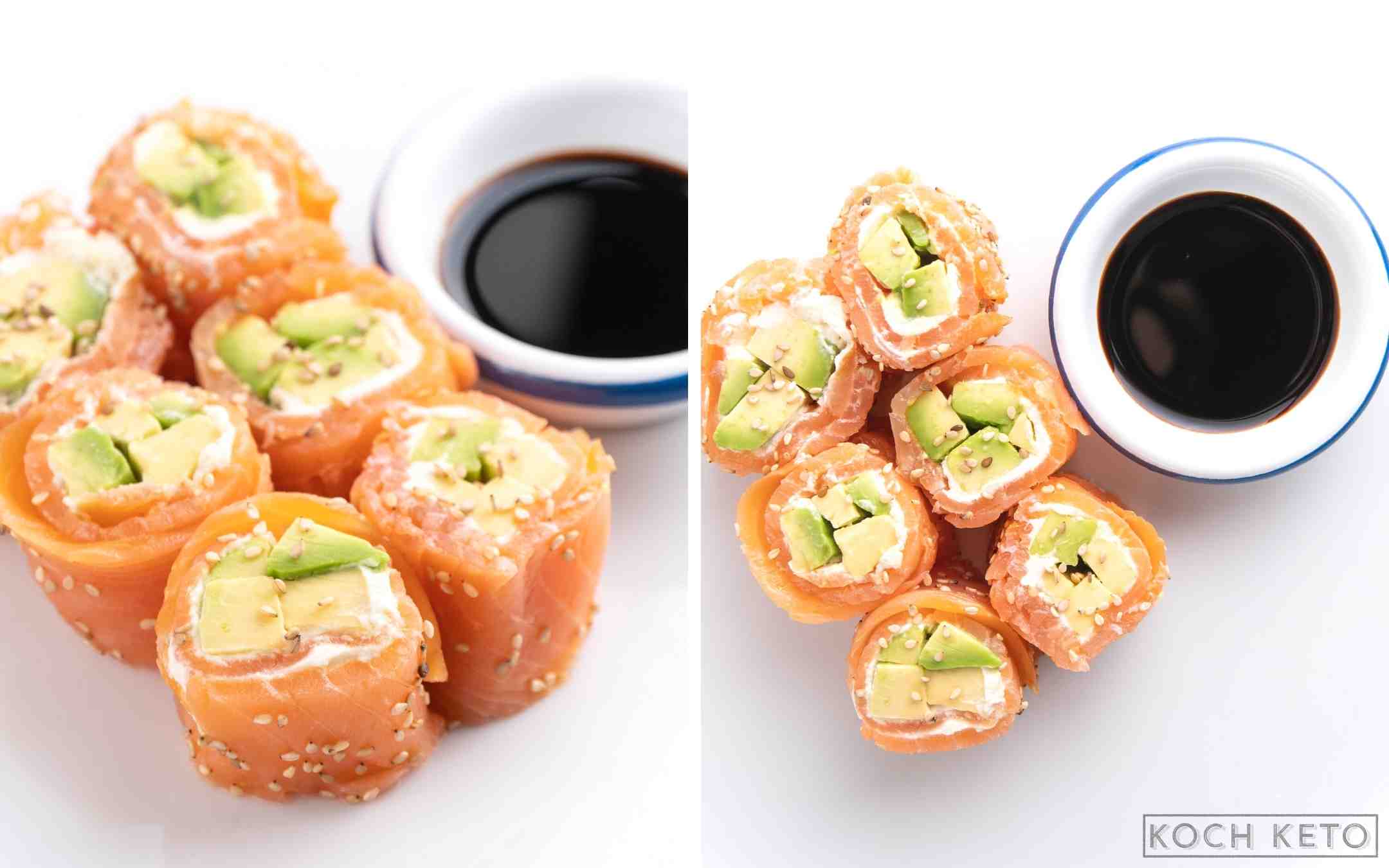 Super einfaches Low Carb Sushi Rezept ohne Kohlenhydrate Desktop Image Collage